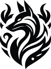 Vector fox emblem
