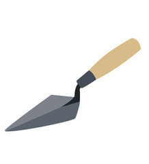 Trowel icon vector illustration.Construction Tools. Shovel, cement, 