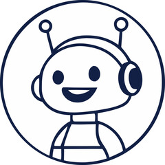 Fototapeta premium chatbot character illustration