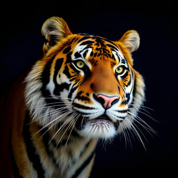 tigar (Taurinus; connochaetes) running across dusty plains -