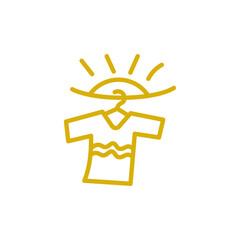 Clothing laundry service logo design