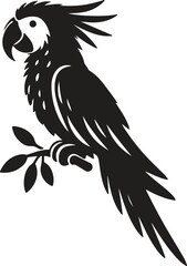 Fototapeta premium Parrot silhouette