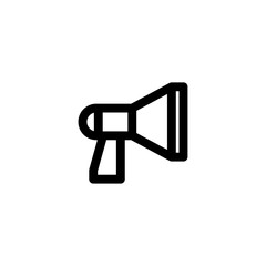 Loudspeaker microphone vector logo design