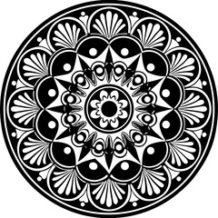 mandala round ornament