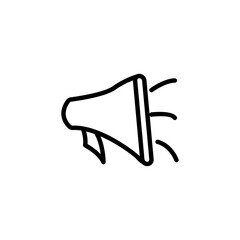 Loudspeaker microphone vector logo design