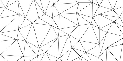 Abstract of simple gray line triangle pattern geometric background .white background creative and geometric shape with white luxury pattern .Gray and white geometric background with low poly triangle