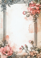 Wildflowers arranged beautifully against a textured background in natural light during springtime, generative ai
