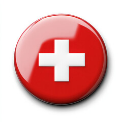 Fototapeta premium switzerland flag button