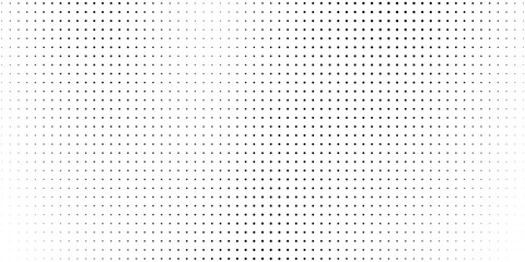 Dotted gradient vector illustration, white and black halftone background, horizontal seamless dotted lines, monochrome dots texture backdrop, retro effect. modern
