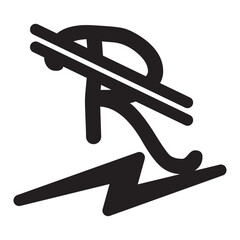 Obraz premium Alphabet letter R