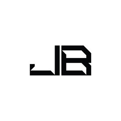 JB monogram logo design letter text name symbol monochrome logotype alphabet character simple logo