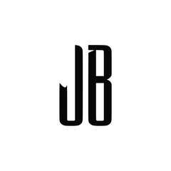 JB monogram logo design letter text name symbol monochrome logotype alphabet character simple logo