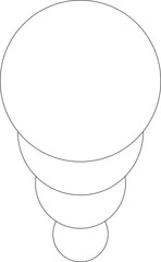 Circle white overlapping frame blend flowing. Technology design