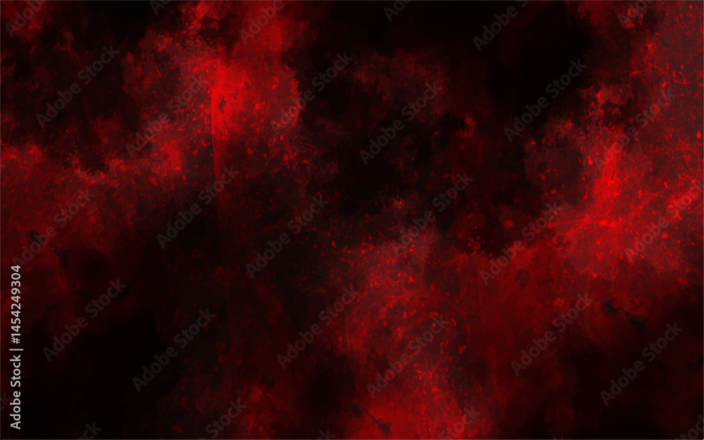 Poster abstract watercolor red grunge background painting with beautiful stylist modern texture. distressed