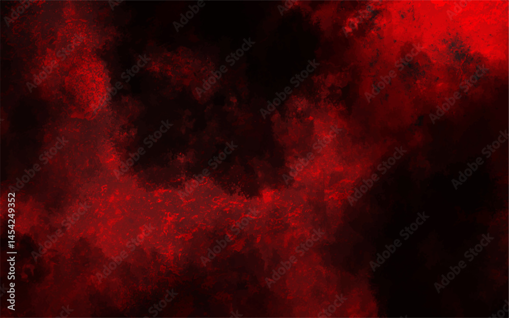 Aufkleber abstract watercolor red grunge background painting with beautiful stylist modern texture. distressed