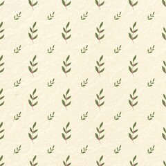 seamless pattern with green leaves