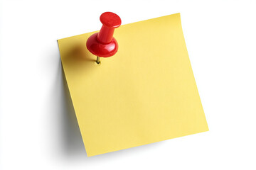 Yellow paper sticker on the wall.