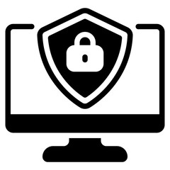 Obraz premium Cybersecurity Protection Icon
