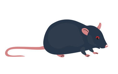 Black rat icon clipart avatar logotype isolated illustration