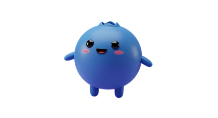 3d blue barry