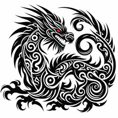 Fototapeta premium A dragons, shadows in the night, Gliding through the moon with wings of quiet might.11