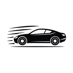 clean vector car speed lines motion effect