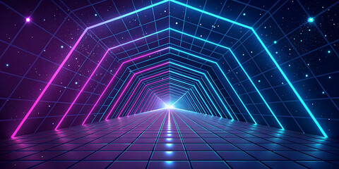 Obraz premium abstract background with light lines