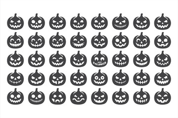 Creepy and Funny Halloween Pumpkins with Distinct Expressions