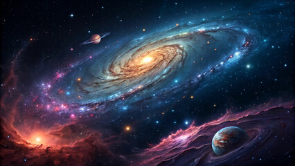 space galaxy in space
