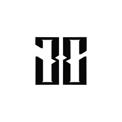 Fototapeta premium JC monogram logo design letter text name symbol monochrome logotype alphabet character simple logo