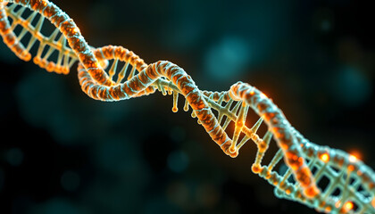 Illustration from research for genomic medicine or gene therapy isolated with white highlights, png. White tone