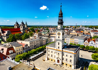 Obraz premium Architecture of Leszno old town, Poland