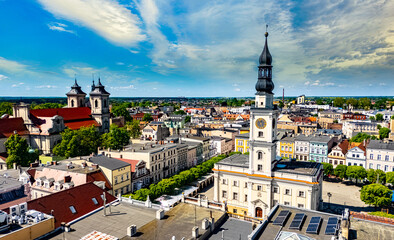 Architecture of Leszno old town, Poland