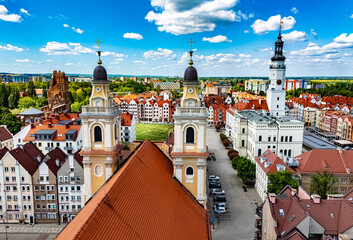 Fototapeta premium Architecture of Glogow old town, Poland