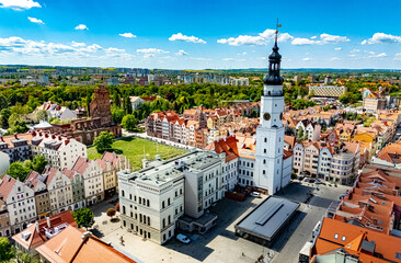 Architecture of Glogow old town, Poland