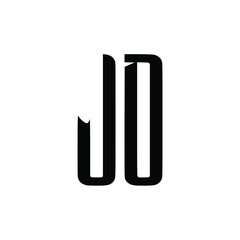 JD monogram logo design letter text name symbol monochrome logotype alphabet character simple logo