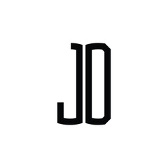 JD monogram logo design letter text name symbol monochrome logotype alphabet character simple logo
