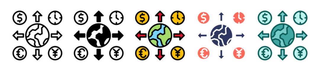 Hourly Rate multiple icon