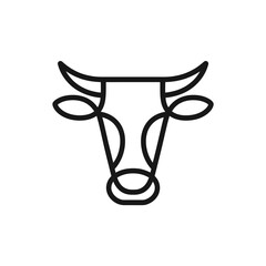 Cow headline art vector 
