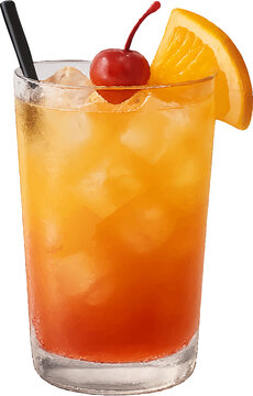 Classic Sex on the Beach Cocktail - Isolated