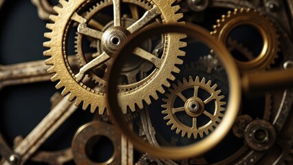 Large mechanical gear combination