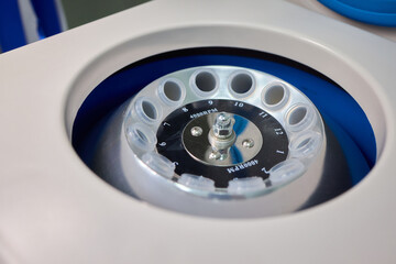 Highspeed Laboratory Centrifuge Rotor Under Closeup Examination for Advanced Insights