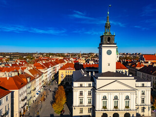 Obraz premium Architecture of Kalisz old town, Poland