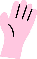 Hi Emoji Hand Drawing Illustration