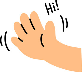 Hello Emoji With Yellow Skin