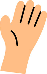 Cute Hand Drawn Hi Emoji