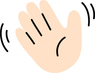 Cute Hi Emoji With Light Skin