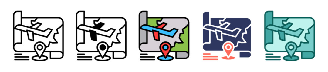 Travel Guidance multiple icon