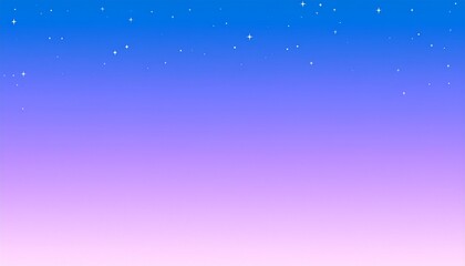 Fototapeta premium 幻想的な夜の空パープルとブルーのグラデーションの満天の星空かわいい背景イメージ