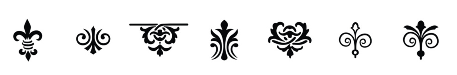 Set of Vintage Decorative Ornament Borders and Page Dividers Vintage Decorative Ornament Borders and Page Dividers Vintage Decorative Ornament Borders and Page Dividers